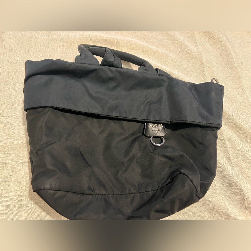Prada Blue Tessuto Reversible Tote
Bag Navy blue